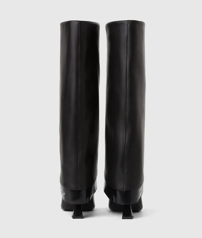 Debutante høye nedfellbare støvler