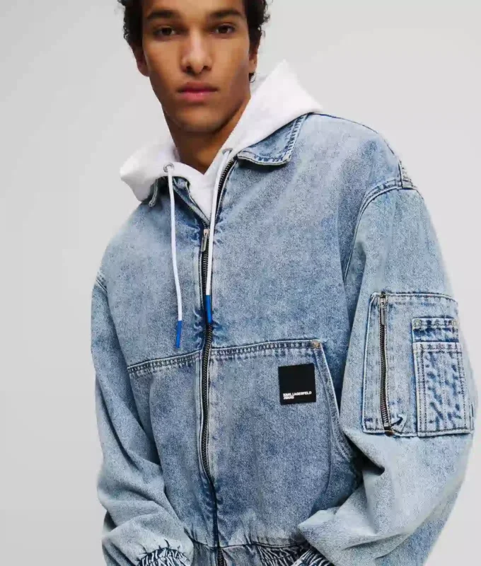 DENIM BOMBERJAKKE