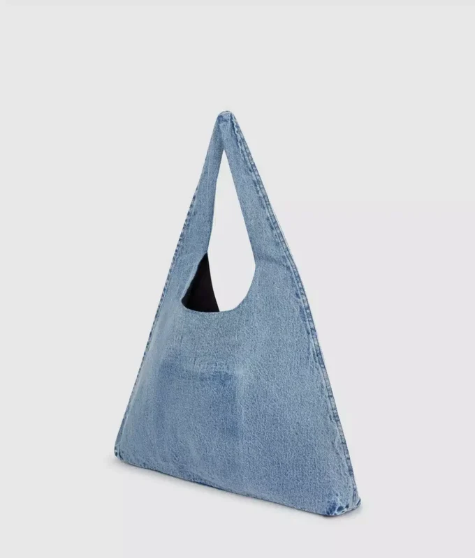 Denim hobo shopper