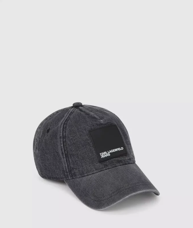 Denimcap med logo