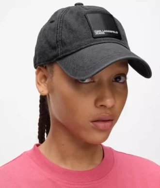 Denimcap med logo