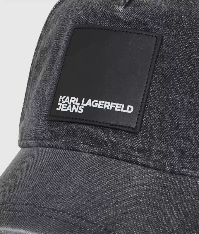 Denimcap med logo