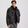 DENIMJAKKE MED ALL-OVER-TRYKK
