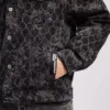 DENIMJAKKE MED ALL-OVER-TRYKK