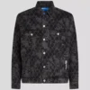 DENIMJAKKE MED ALL-OVER-TRYKK
