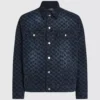 Denimjakke med Monogram-mønster over hele