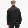 Denimjakke med monogram over hele