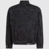 Denimjakke med monogram over hele
