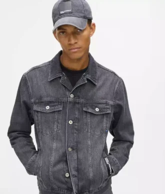 Denimjakke med normal passform