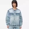 Denimjakke uten krage