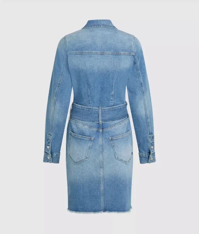 Denimkjole med belte