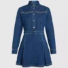 Denimkjole med nitter