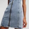 DENIMKJOLE MED V-HALS