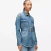 Denimskjorte med belte