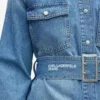 Denimskjorte med belte
