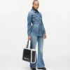 Denimskjorte med belte