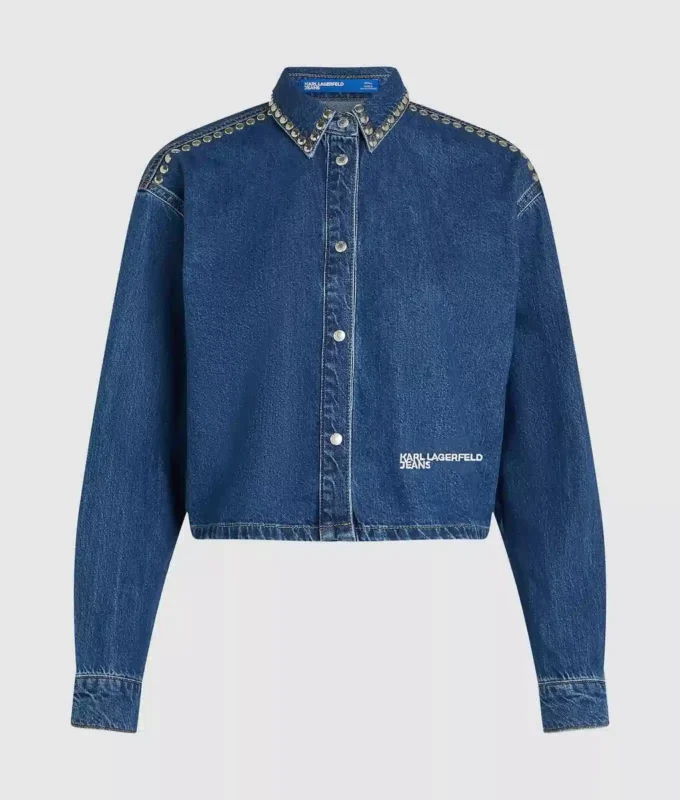 Denimskjorte med nitter