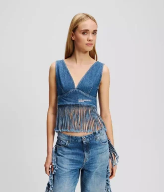 DENIMTOPP MED FRANSER