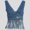 DENIMTOPP MED FRANSER