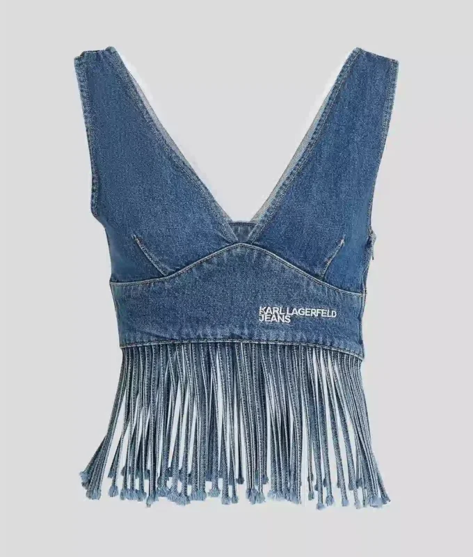 DENIMTOPP MED FRANSER