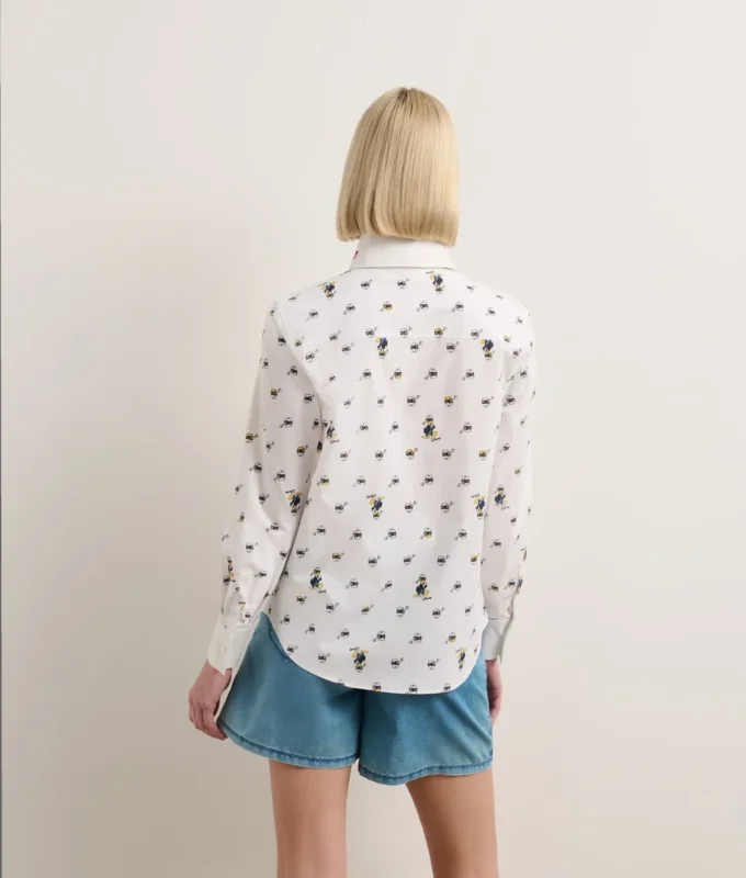 DISNEY X KL BLUSE MED ALL-OVER-TRYKK