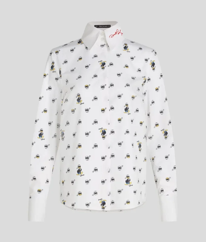 DISNEY X KL BLUSE MED ALL-OVER-TRYKK