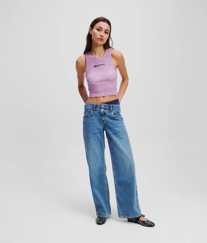 DOBBELT MIDJE RELAXED JEANS