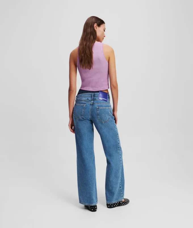 DOBBELT MIDJE RELAXED JEANS