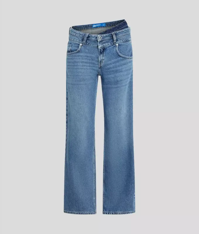 DOBBELT MIDJE RELAXED JEANS