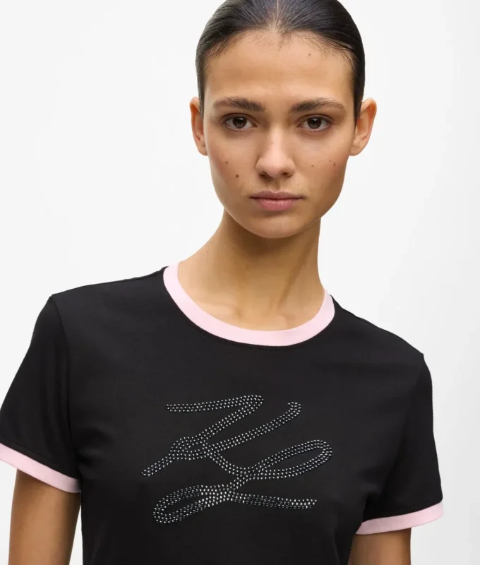 Eksklusiv Autograph-T-skjorte med strass