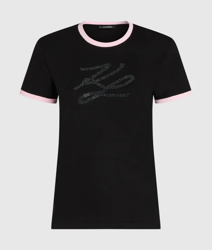 Eksklusiv Autograph-T-skjorte med strass