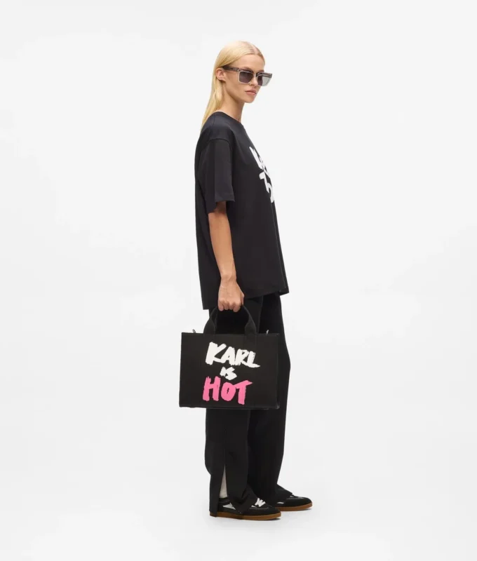 Eksklusiv «Karl is hot» medium totebag