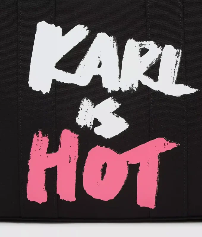 Eksklusiv «Karl is hot» medium totebag