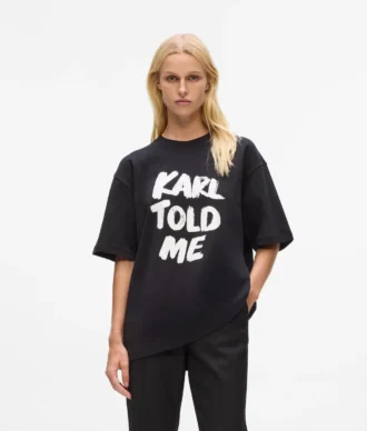 Eksklusiv «Karl told me» avslappet T-skjorte