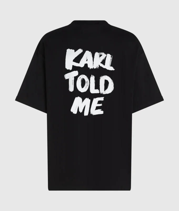 Eksklusiv «Karl told me» avslappet T-skjorte