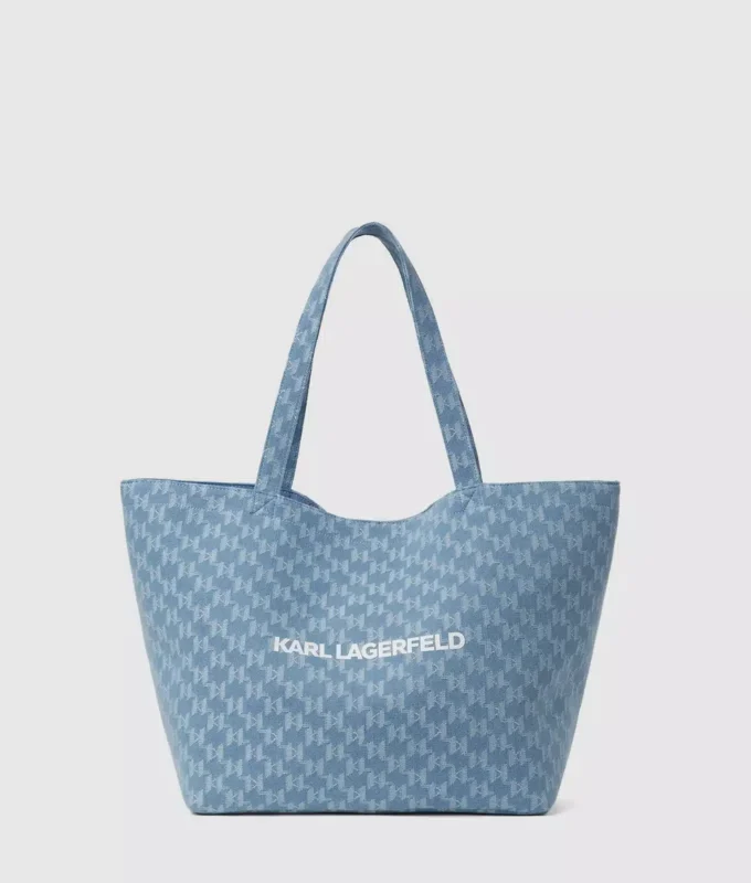 Eksklusiv Monogram-denimshopper