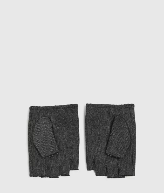Fingerløse denimhansker