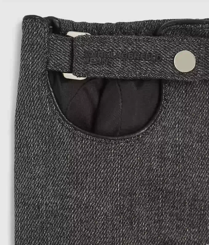 Fingerløse denimhansker