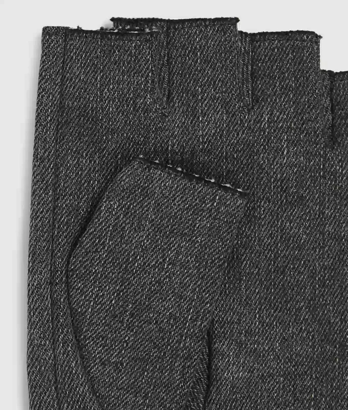 Fingerløse denimhansker
