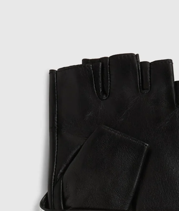 Fingerløse hansker med krage