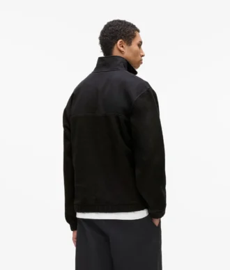 Fleece-genser med halv glidelås