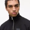 Fleece-genser med halv glidelås