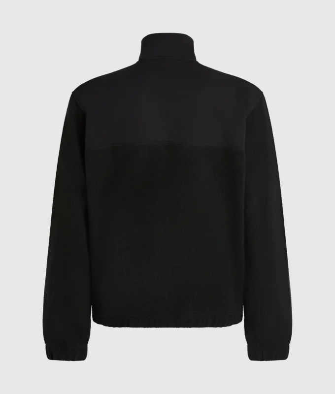 Fleece-genser med halv glidelås