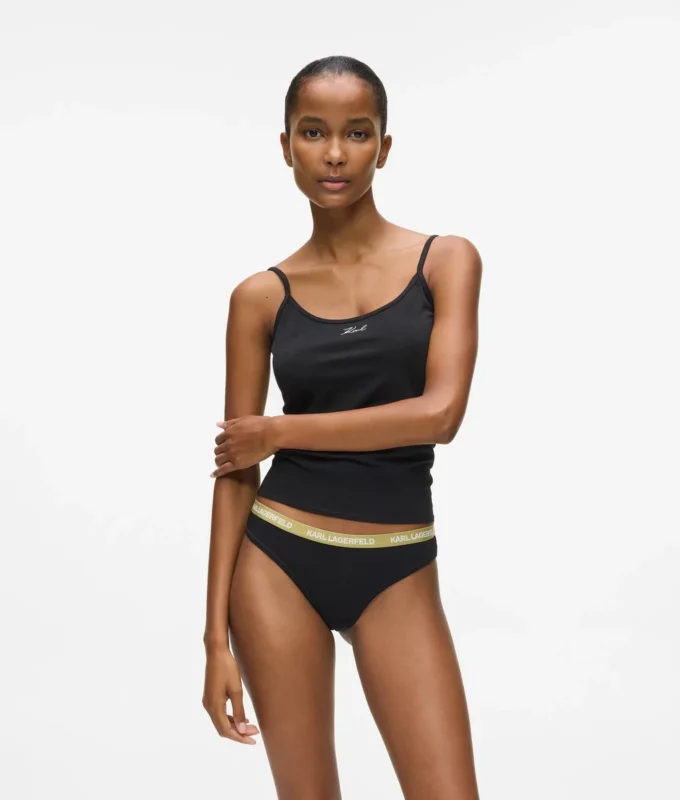 Flerfarget string med linning – 3-pakning