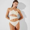FLOWER HALTER-NECK BADEDRAKT