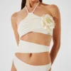 FLOWER HALTER-NECK BADEDRAKT