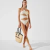 FLOWER HALTER-NECK BADEDRAKT