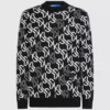 Genser med monogram over hele