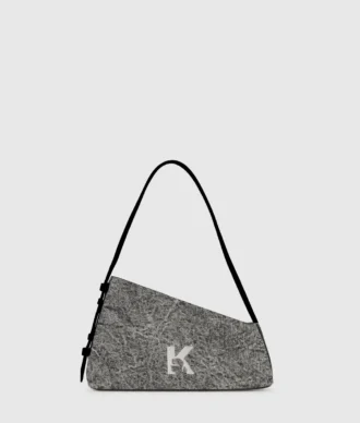 Geo denim skulderveske
