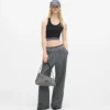 Geo denim skulderveske